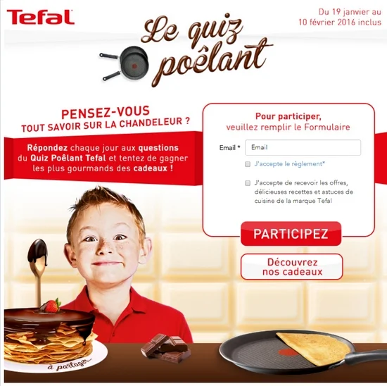 Concours facebook chandeleur par Tefal