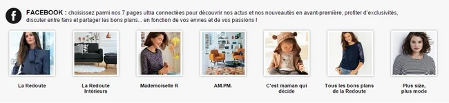 stratégie facebook La redoute