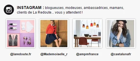 stratégie instagram la redoute