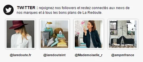 stratégie twitter La redoute