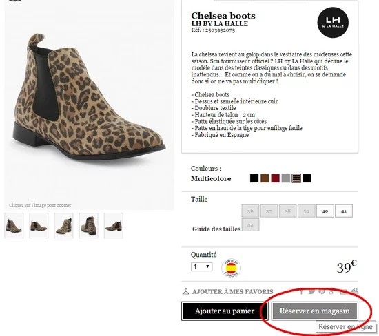 e-reservation : web to store