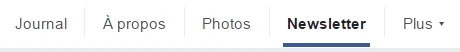 Onglet Newsletter Facebook Création d'un onglet Newsletter sur Facebook