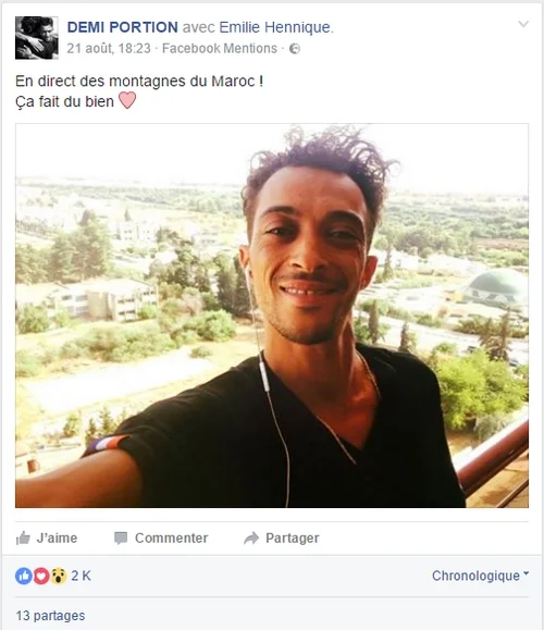 Demi portion Facebook